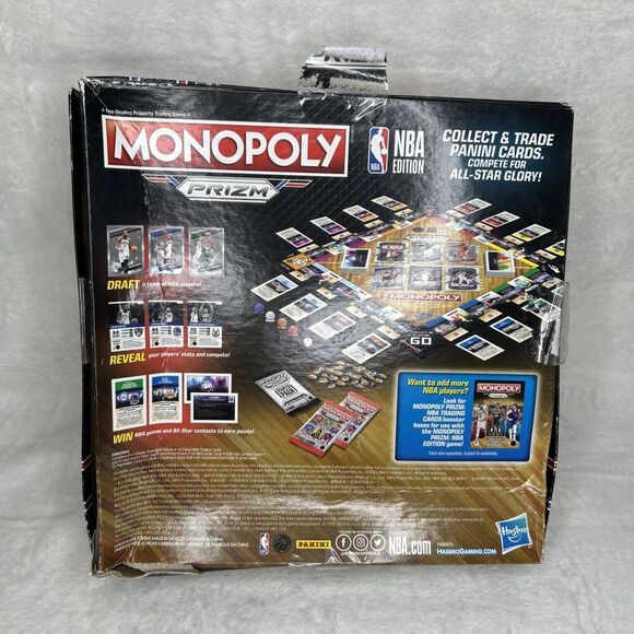 Monopoly PANINI PRIZM NBA Trading Card Edition Board Game 2023 - Picture 8 of 9